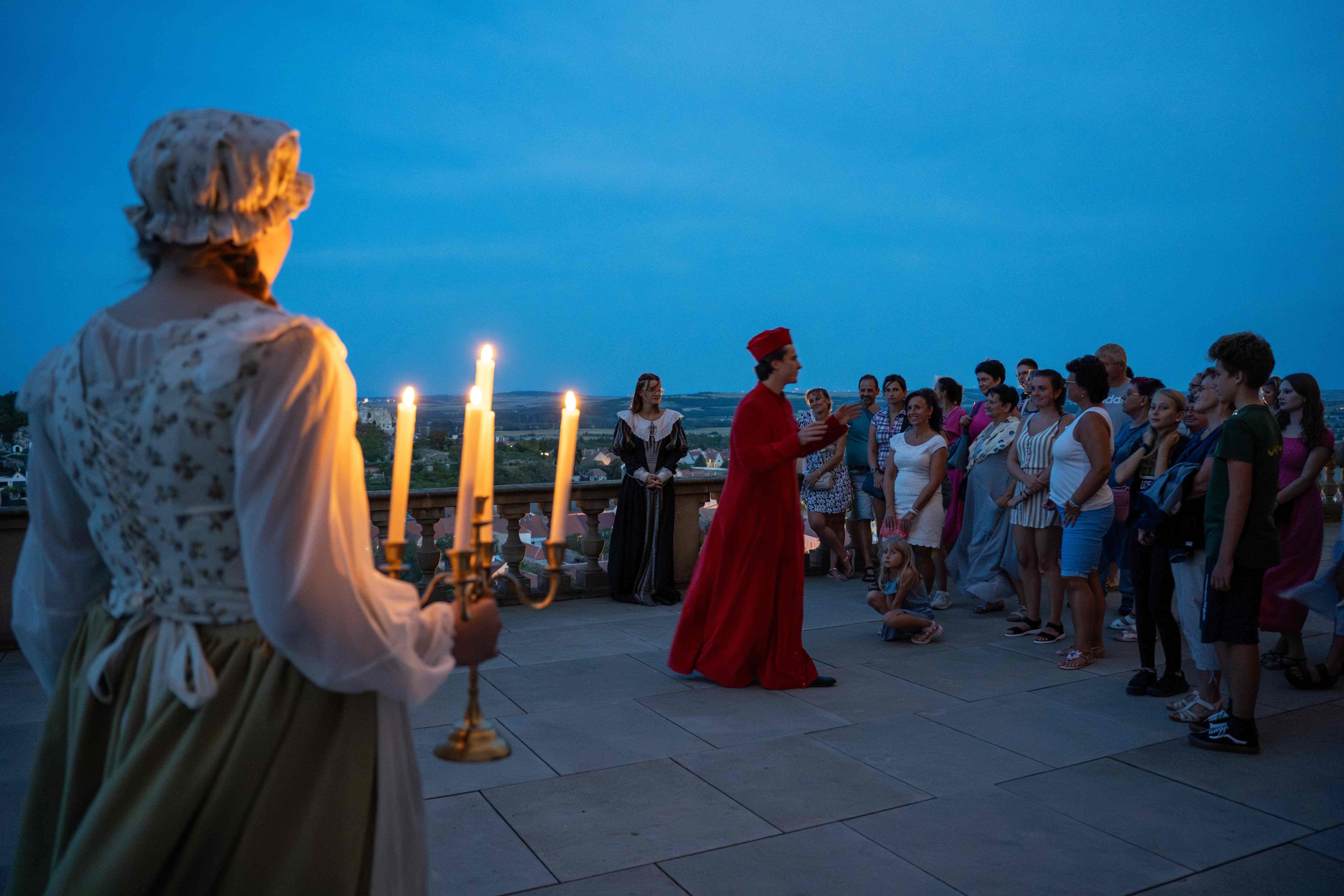 Večerní zámek Mikulov